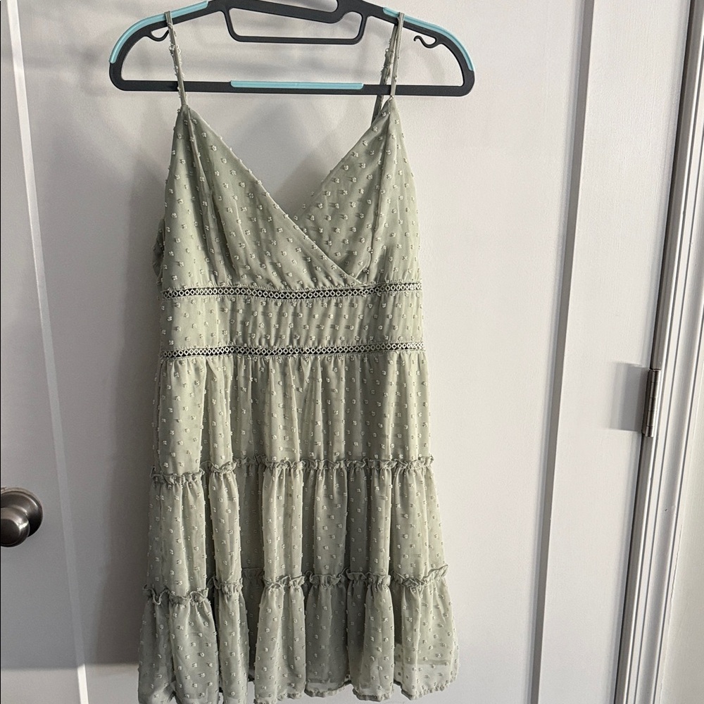 Green Polka Dot Sundress